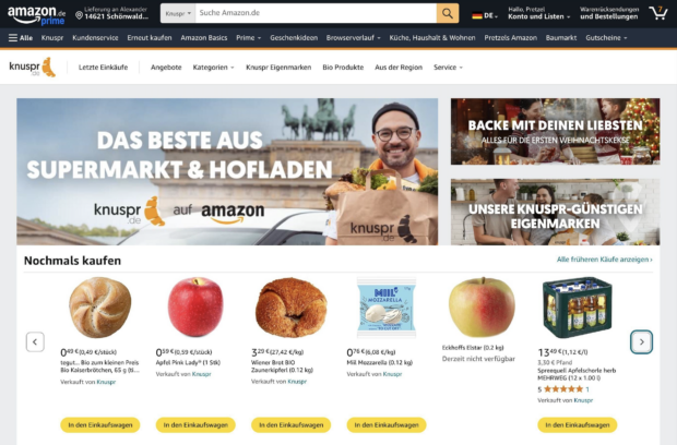 Rohlik Group bude prodávat potraviny prostřednictvím německého Amazonu