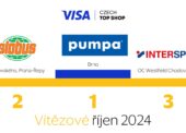 Říjnovými vítězi soutěže Visa Czech Top Shop jsou Pumpa, Globus Fresh a Intersport